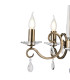 Bush 52cm Pendant WITHOUT SHADE 4 Light E14 Antique Brass/Clear Crystal-6