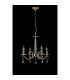 Bush 52cm Pendant WITHOUT SHADE 4 Light E14 Antique Brass/Clear Crystal-8