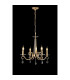 Bush 52cm Pendant WITHOUT SHADE 4 Light E14 French Gold/Clear Crystal-3