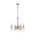 Bush 52cm Pendant WITHOUT SHADE 4 Light E14 French Gold/Clear Crystal-4