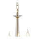 Bush 52cm Pendant WITHOUT SHADE 4 Light E14 French Gold/Clear Crystal-5