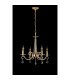 Bush 52cm Pendant WITHOUT SHADE 4 Light E14 French Gold/Clear Crystal-8