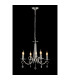 Bush 52cm Pendant WITHOUT SHADE 4 Light E14 Polished Nickel/Clear Crystal-3