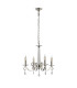 Bush 52cm Pendant WITHOUT SHADE 4 Light E14 Polished Nickel/Clear Crystal-4