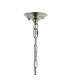 Bush 52cm Pendant WITHOUT SHADE 4 Light E14 Polished Nickel/Clear Crystal-5