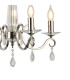 Bush 52cm Pendant WITHOUT SHADE 4 Light E14 Polished Nickel/Clear Crystal-7