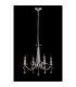 Bush 52cm Pendant WITHOUT SHADE 4 Light E14 Polished Nickel/Clear Crystal-8