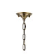 Bush 55cm Pendant 4 Light E14 Antique Brass/Clear Crystal Shade (A)-7