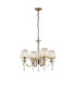 Bush 55cm Pendant 4 Light E14 French Gold/Clear Crystal Shade (A)-1