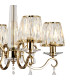 Bush 55cm Pendant 4 Light E14 French Gold/Clear Crystal Shade (A)-6