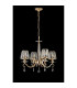 Bush 55cm Pendant 4 Light E14 French Gold/Clear Crystal Shade (A)-8