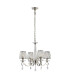 Bush 55cm Pendant 4 Light E14 Polished Nickel/Clear Crystal Shade (A)-4