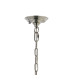Bush 55cm Pendant 4 Light E14 Polished Nickel/Clear Crystal Shade (A)-5