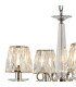 Bush 55cm Pendant 4 Light E14 Polished Nickel/Clear Crystal Shade (A)-6