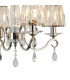 Bush 55cm Pendant 4 Light E14 Polished Nickel/Clear Crystal Shade (A)-7