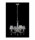 Bush 55cm Pendant 4 Light E14 Polished Nickel/Clear Crystal Shade (A)-8