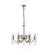 Bush 60cm Pendant WITHOUT SHADE 6 Light E14 Antique Brass/Clear Crystal-4