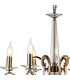 Bush 60cm Pendant WITHOUT SHADE 6 Light E14 Antique Brass/Clear Crystal-6