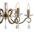 Bush 60cm Pendant WITHOUT SHADE 6 Light E14 Antique Brass/Clear Crystal-7