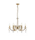 Bush 60cm Pendant WITHOUT SHADE 6 Light E14 French Gold/Clear Crystal-1
