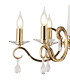 Bush 60cm Pendant WITHOUT SHADE 6 Light E14 French Gold/Clear Crystal-5