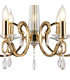 Bush 60cm Pendant WITHOUT SHADE 6 Light E14 French Gold/Clear Crystal-6
