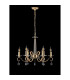 Bush 60cm Pendant WITHOUT SHADE 6 Light E14 French Gold/Clear Crystal-8