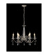 Bush 60.5cm Pendant WITHOUT SHADE 6 Light E14 Polished Nickel/Clear Crystal-3