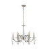 Bush 60.5cm Pendant WITHOUT SHADE 6 Light E14 Polished Nickel/Clear Crystal-4