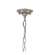 Bush 60.5cm Pendant WITHOUT SHADE 6 Light E14 Polished Nickel/Clear Crystal-5