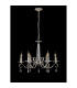 Bush 60.5cm Pendant WITHOUT SHADE 6 Light E14 Polished Nickel/Clear Crystal-8