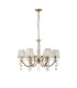 Bush 63cm Pendant 6 Light E14 French Gold/Clear Crystal Shade (A)-4