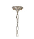 Bush 63cm Pendant 6 Light E14 Polished Nickel/Clear Crystal Shade (A)-5
