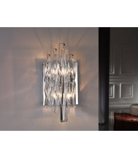 2 Light Crystal Wall Lamp Chrome, G9 - 1