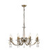 Bush 72cm Pendant WITHOUT SHADE 8 Light E14 Antique Brass/Clear Crystal-1