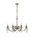 Bush 72cm Pendant WITHOUT SHADE 8 Light E14 Antique Brass/Clear Crystal-6