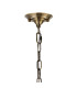 Bush 72cm Pendant WITHOUT SHADE 8 Light E14 Antique Brass/Clear Crystal-7