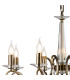 Bush 72cm Pendant WITHOUT SHADE 8 Light E14 Antique Brass/Clear Crystal-8