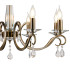 Bush 72cm Pendant WITHOUT SHADE 8 Light E14 Antique Brass/Clear Crystal-9