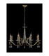 Bush 72cm Pendant WITHOUT SHADE 8 Light E14 Antique Brass/Clear Crystal-10