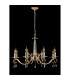 Bush 72cm Pendant WITHOUT SHADE 8 Light E14 French Gold/Clear Crystal-8