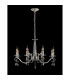 Bush 72cm Pendant WITHOUT SHADE 8 Light E14 Polished Nickel/Clear Crystal-8