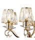 Bush 75cm Pendant 8 Light E14 French Gold/Clear Crystal Shade (A)-7