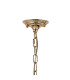 Bush 75cm Pendant 8 Light E14 French Gold/Clear Crystal Shade (A)-8