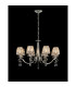Bush 75cm Pendant 8 Light E14 Polished Nickel/Clear Crystal Shade (A)-3