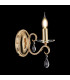 Bush Wall Lamp WITHOUT SHADE 1 Light E14 French Gold/Clear Crystal-3