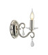 Bush Wall Lamp WITHOUT SHADE 1 Light E14 Polished Nickel/Clear Crystal-1
