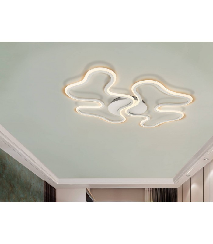 Integrated LED Flush Ceiling Light White - 1