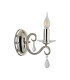 Bush Wall Lamp WITHOUT SHADE 1 Light E14 Polished Nickel/Clear Crystal-4