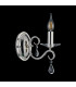 Bush Wall Lamp WITHOUT SHADE 1 Light E14 Polished Nickel/Clear Crystal-8